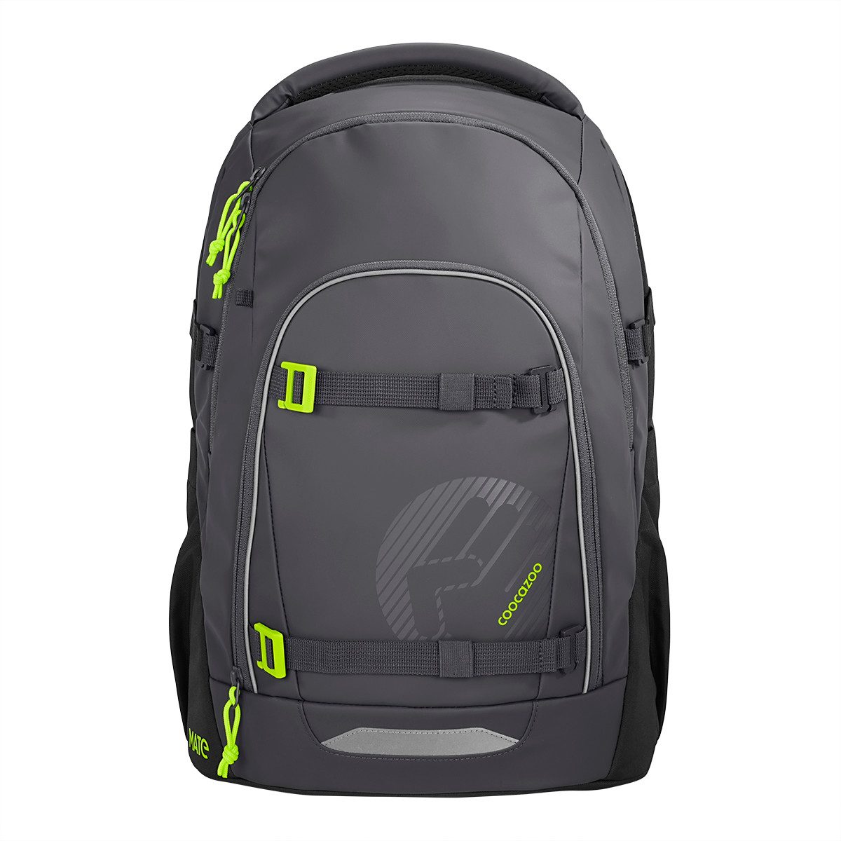 coocazoo Schulranzen Schulrucksack MATE Tarp Black Thunder (1 Stück), ergonomisch, Körpergröße: 135 - 180 cm, Easy-Grow-System