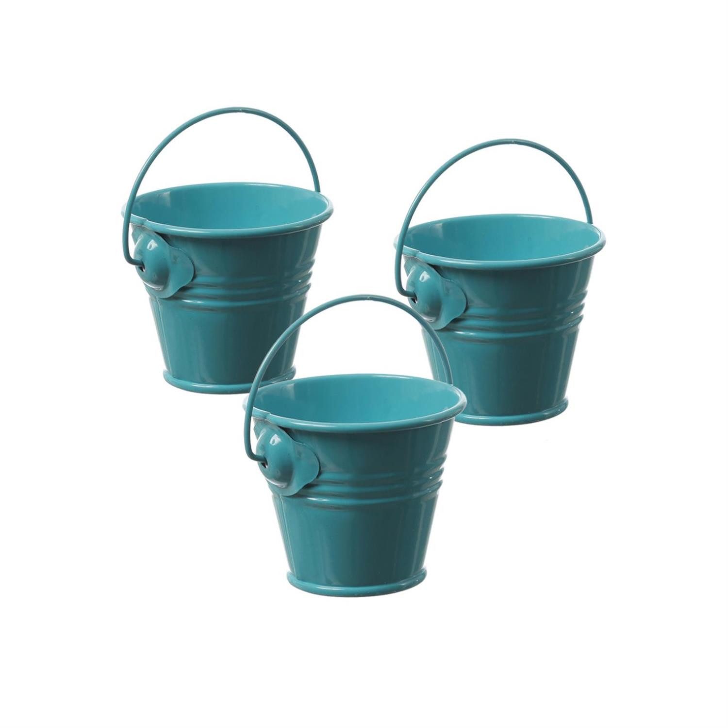 MARELIDA LED-Kerze Duftkerzen Citronella Garten Balkon Outdoorkerzen im Metalleimer 3St. (3-tlg)