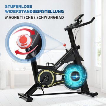 Merax Speedbike Merax Indoor Cycling Bike mit 8KG Schwungrad Magnet Riemenantrieb Heimtrainer für Heimgymnastik