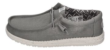 Hey Dude WALLY CANVAS Schnürschuh Light Grey