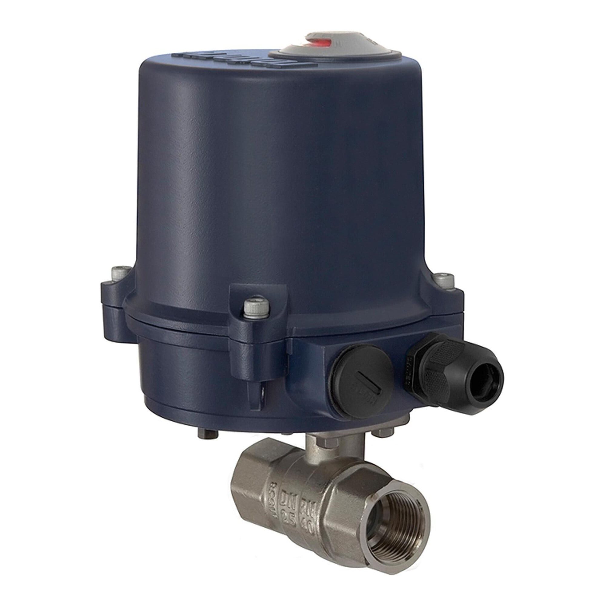RIEGLER 2-Wege-Ventil Riegler 2-Wege-Messingkuha, elektr. Stellantr., 230 V AC, 50 Hz, Rp 1