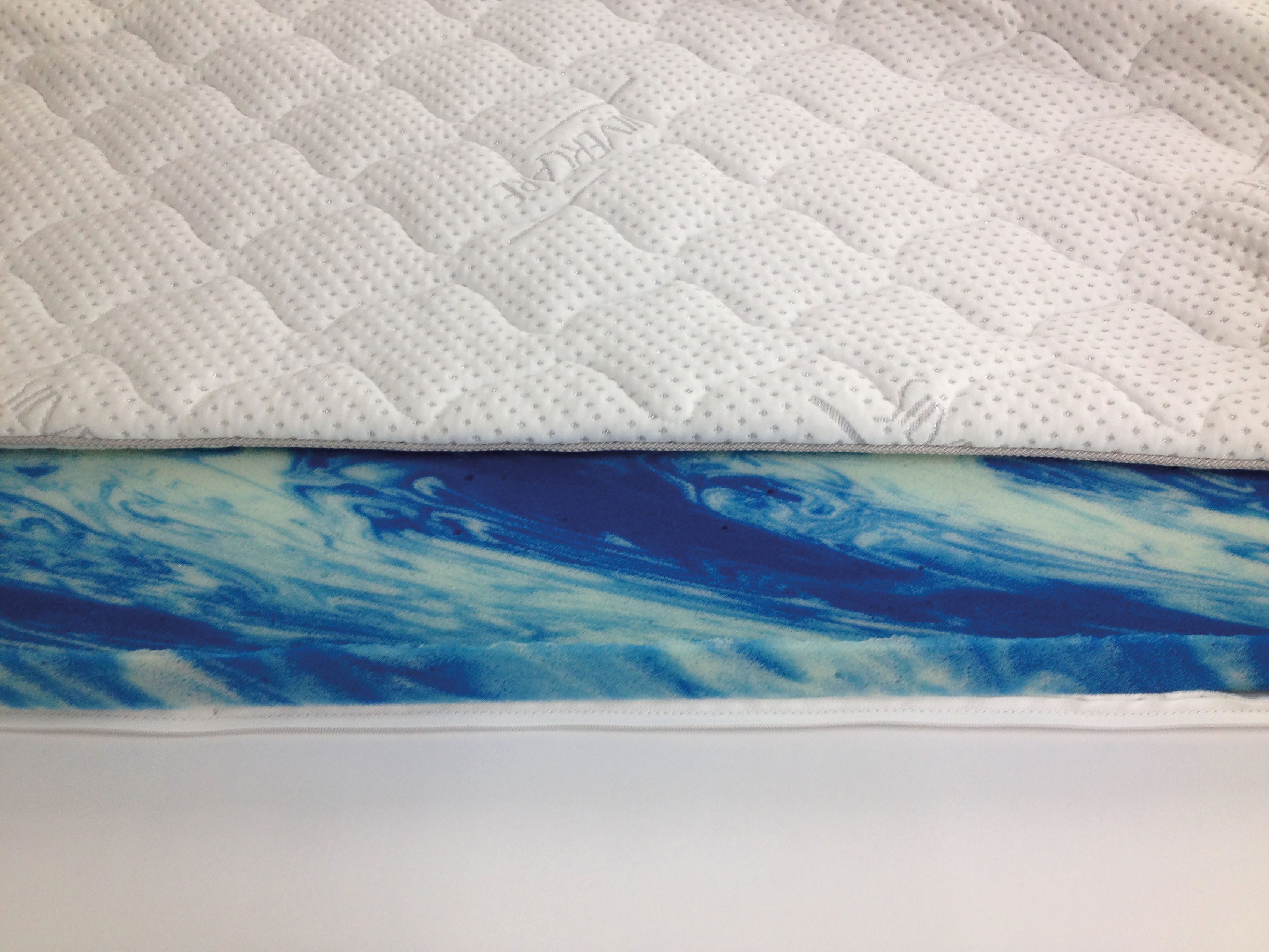 set one by Musterring, Topper Florida Silvercare Gelschaum, 9 cm hoch, Gelschaum, Gelschaum-Kern, mit Stretch-Doppeltuch-Bezug mit Silver Protect