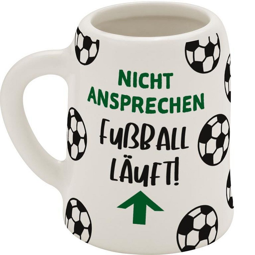 Sheepworld Schnapsglas Schnapskrug Schnapsglas Stamper Keramik Sheepworld FUßBALL 73843, Material: Keramik