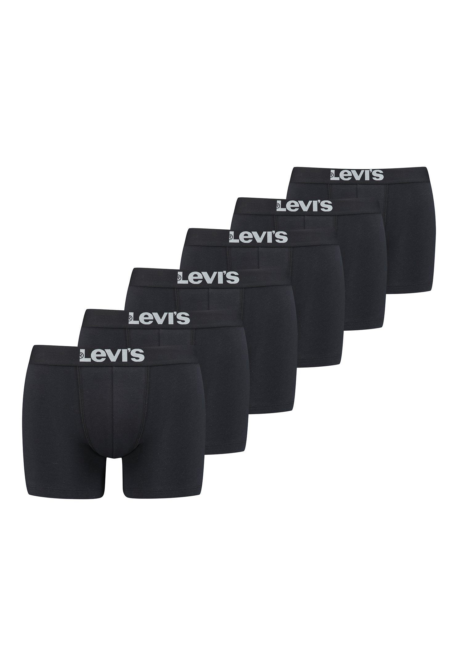 Levi's® Boxershorts LEVIS Men Solid Basic Boxer 6P (Spar-Pack, 6-St., 6er-P günstig online kaufen