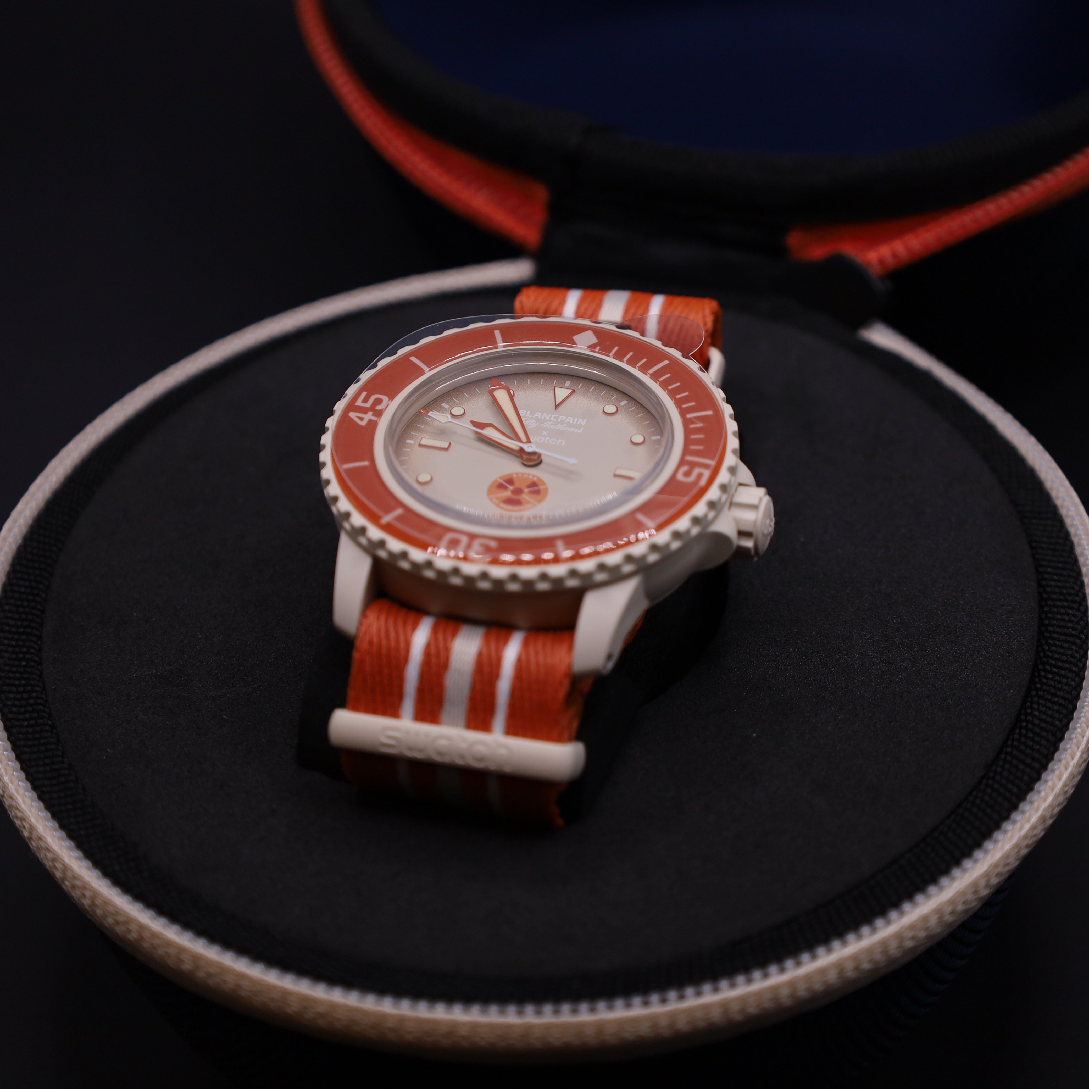 Swatch Automatikuhr Swatch X Blancpain Arctic Ocean Automatikuhr Bioceramic Scuba