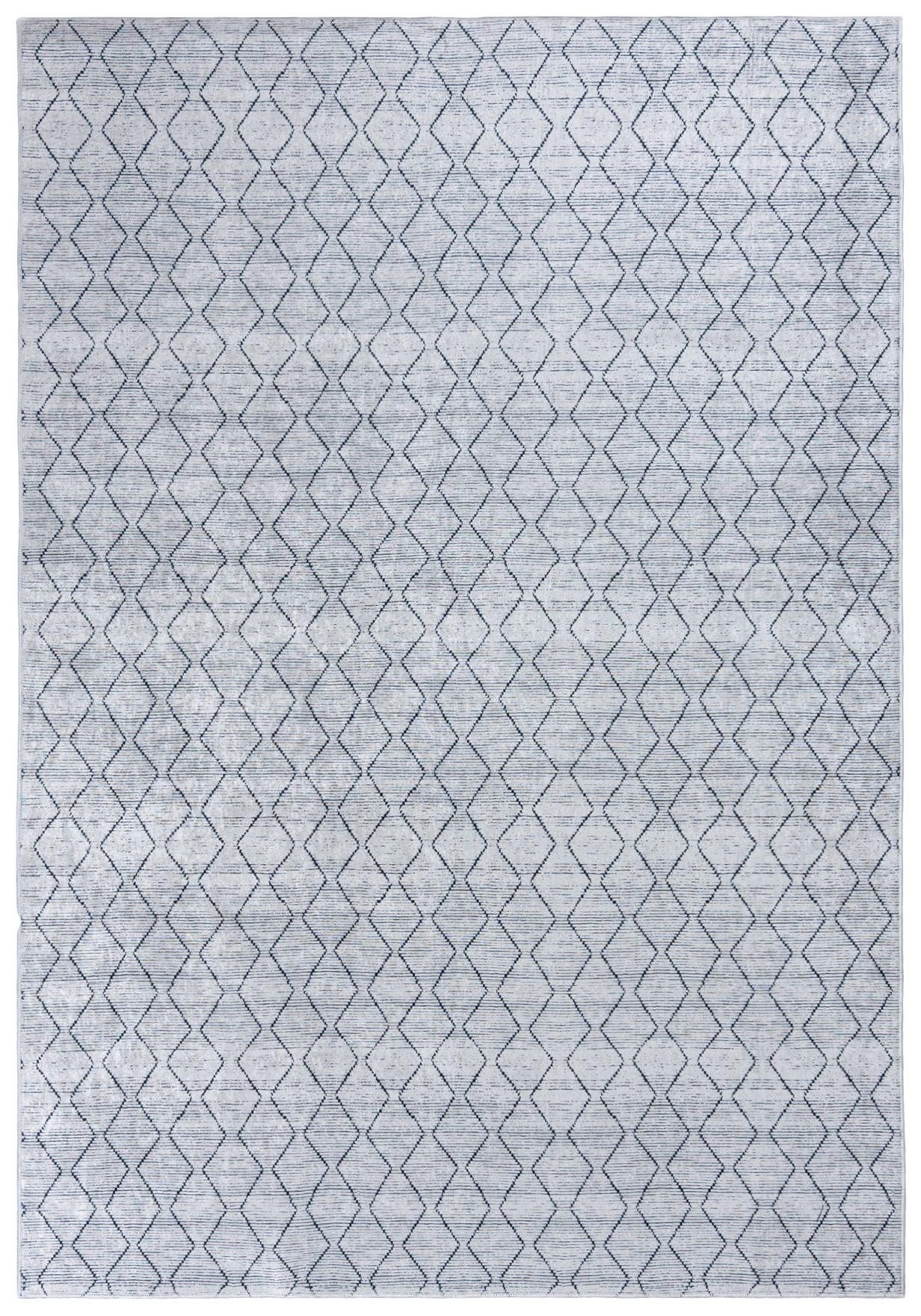Mazovia Designteppich Modern Geometrisch Anthrazit Grau Wohnzimmer, Schlafzimmer, Esszimmer, Fußbodenheizung