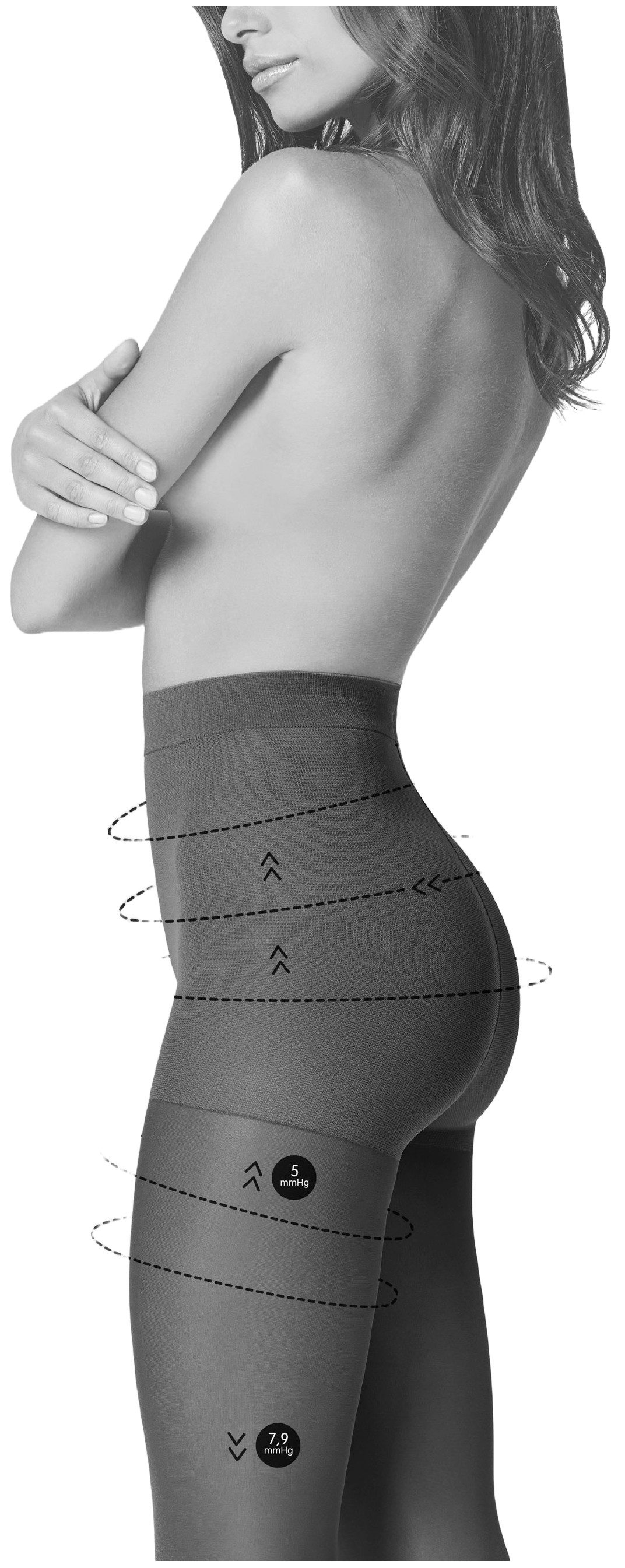 Fiore Stützstrumpfhose Bodycare (Packung 1 St. 1 Paar) Stützstrumpfhose 40DEN Comfort light Kompressionsstrümpfe