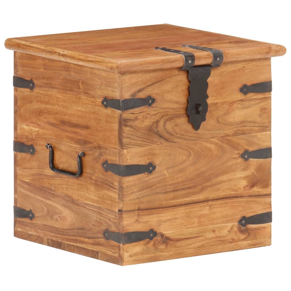 vidaXL Truhe Design-8 Truhe 40x40x40 cm Akazie Massivholz