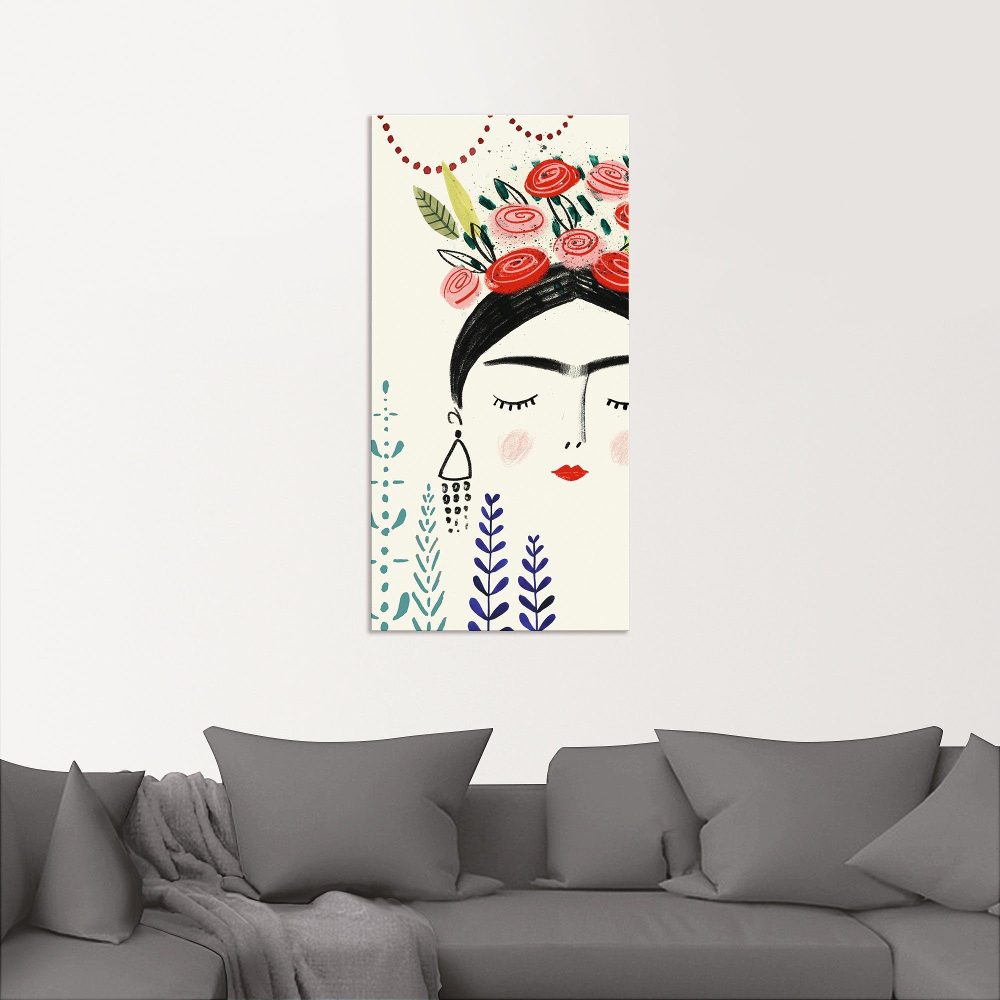 Wandaufkleber von Größen Wandbild in als Leinwandbild, Poster Frauen Fridas Traum Collektion Alubild, Bilder B, oder St), versch. (1 Artland