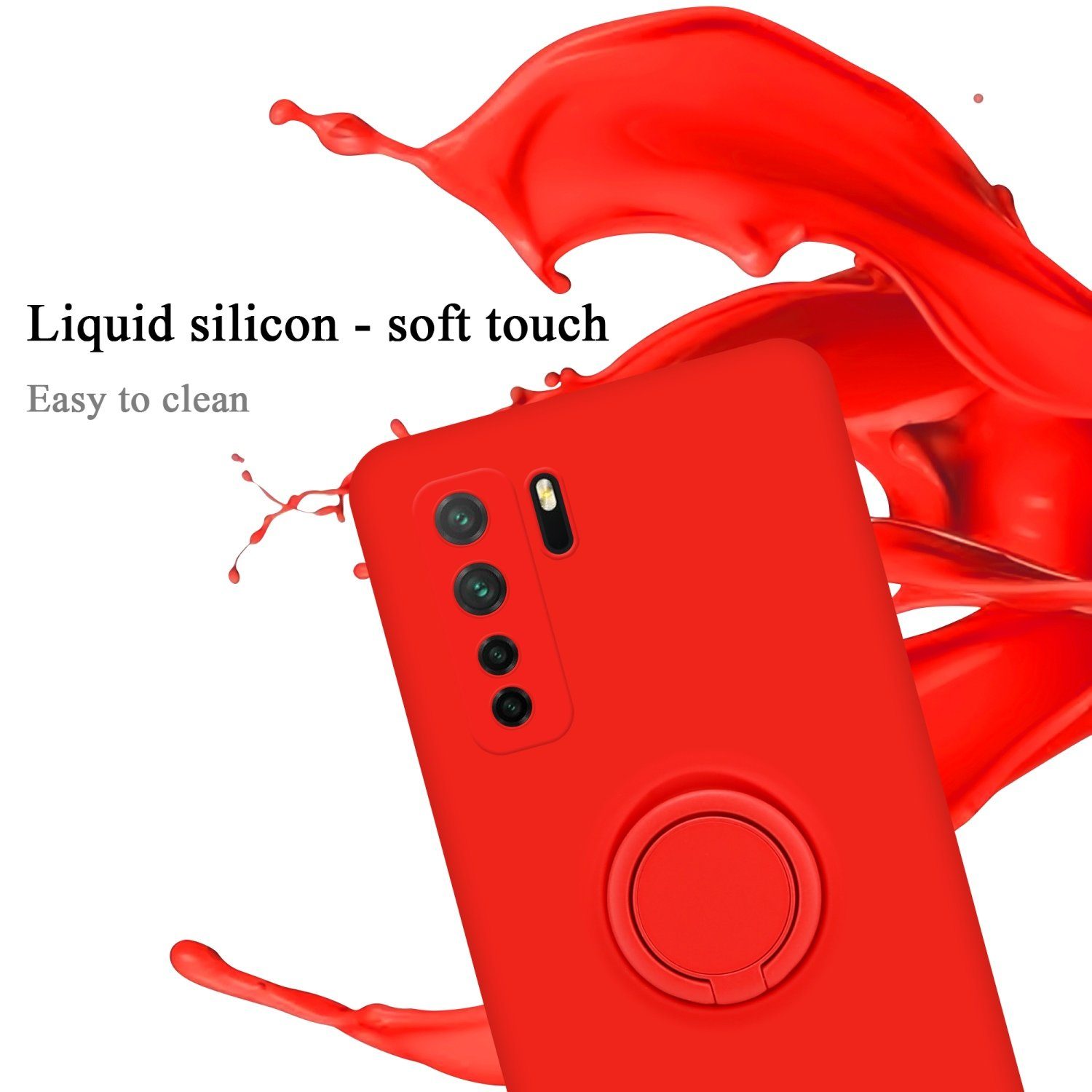 Cadorabo Handyhülle für Huawei P40 LITE 5G / NOVA 7 SE Hülle Huawei P40 LITE 5G / NOVA 7 SE, Robustes Hard Case - Handy Schutzhülle - Hülle - Back Cover Bumper