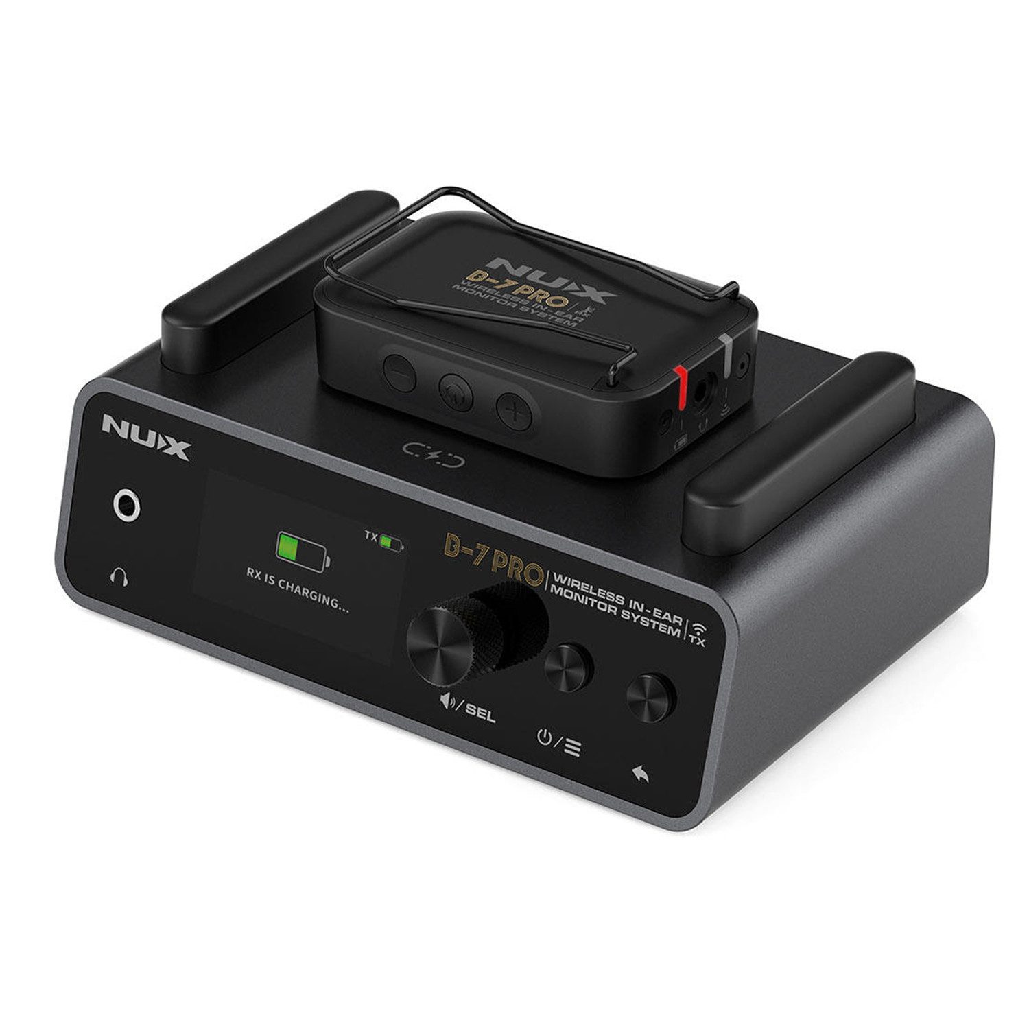 Nux Nux In-Ear-Monitoring-System B-7 Pro mit In-Ear Kopfhörern Digitales Aufnahmegerät (Instrumente, Stimme, Gesang, Bühnensound)