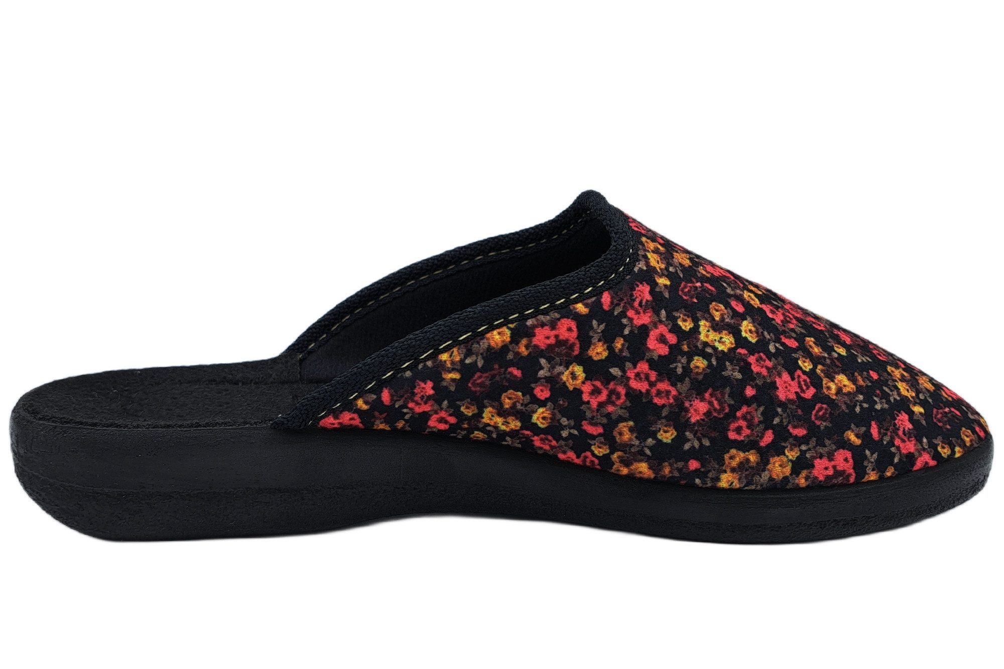 PADERO Damen Pantolette Hausschuh für breite Füße