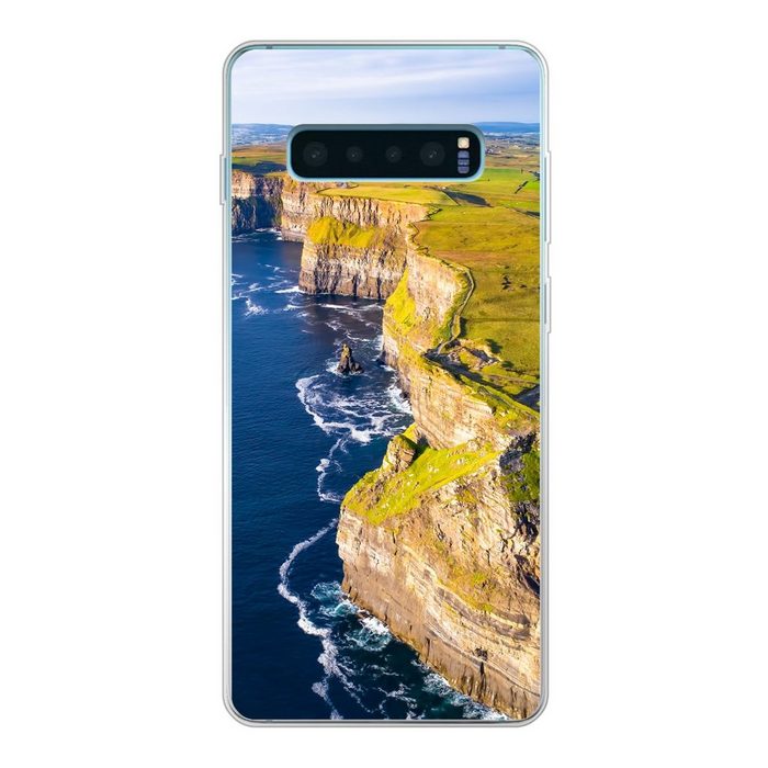 MuchoWow Handyhülle Die Cliffs of Moher an der Westküste Irlands Phone Case Handyhülle Samsung Galaxy S10 Lite Silikon Schutzhülle