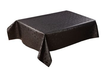 laro Tischdecke Wachstuch-Tischdecken Geprägt Schwarz rechteckig