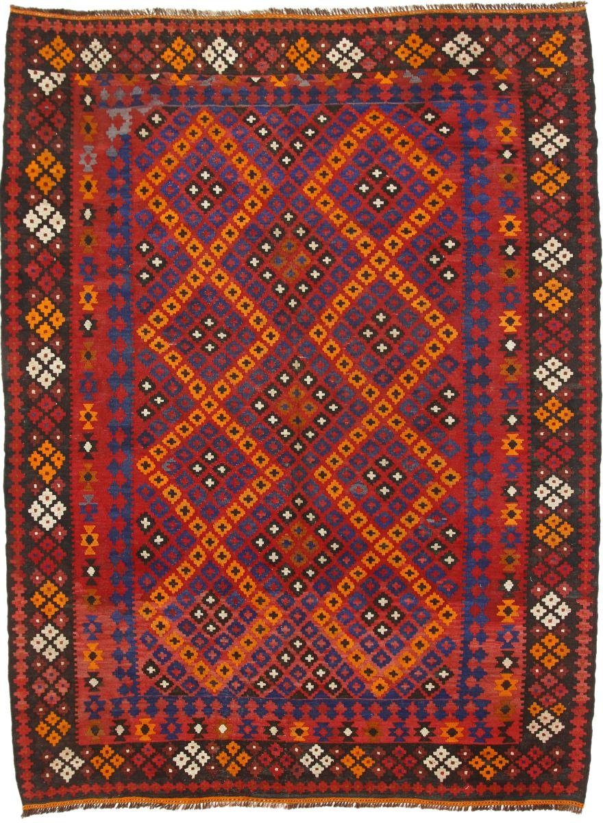 Orientteppich Kelim Afghan Antik 220x286 Handgewebter Orientteppich, Nain Trading, rechteckig, Höhe: 3 mm