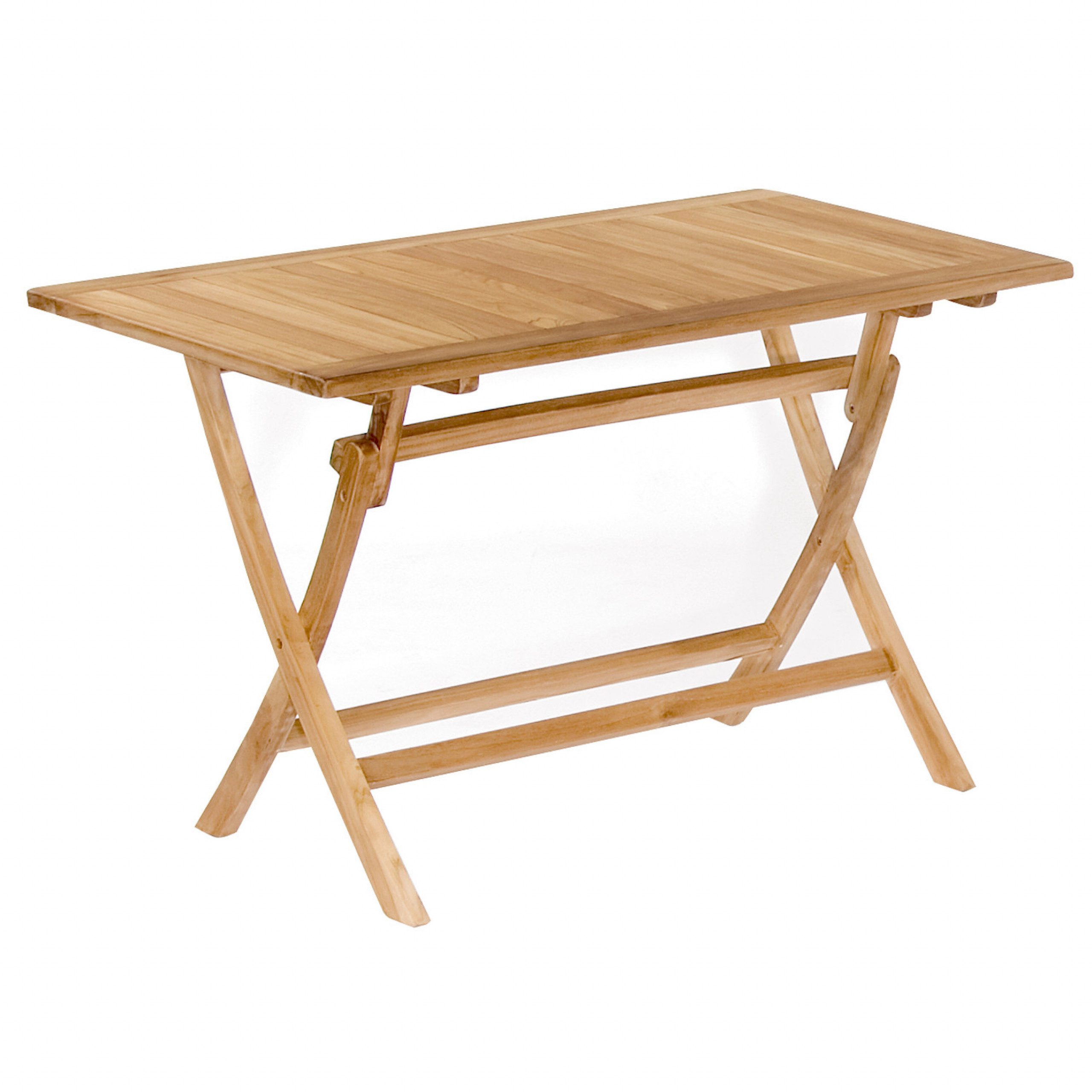 SonnenPartner Gartentisch SunnySmart Teakholz-Klapptisch Perth natur Tisch 120x70 cm Balkontisch