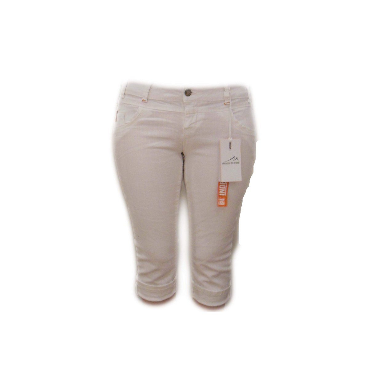 Mod 5-Pocket-Jeans weiß (1-tlg) 8