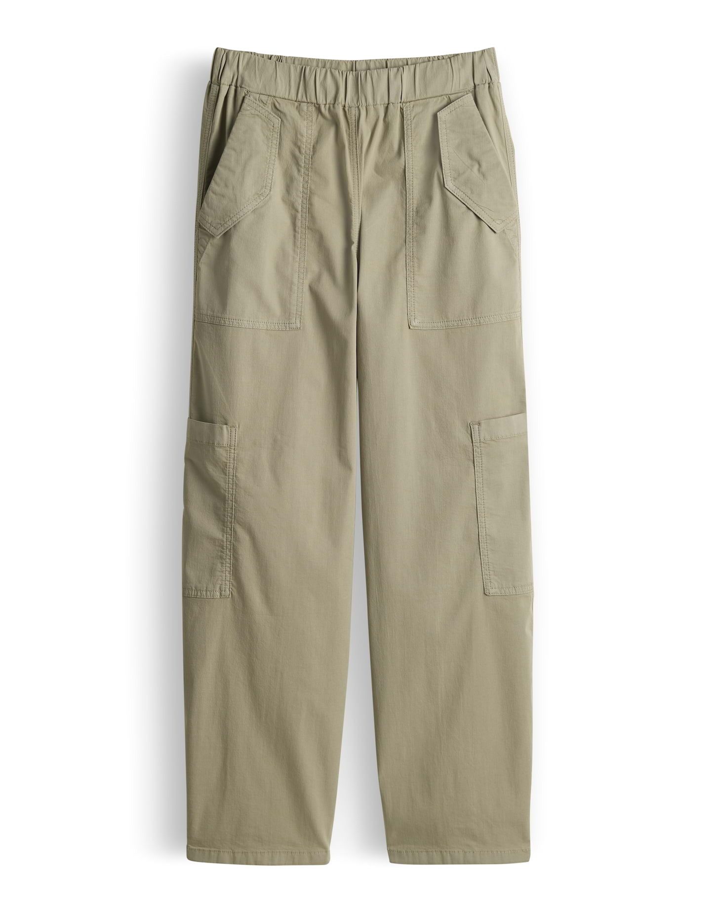 OPUS PANTS Cargohose Mucia myth aus weicher Webware mit Stretchkomfort Cargotaschen unterstreichen den modernen Utility Look
