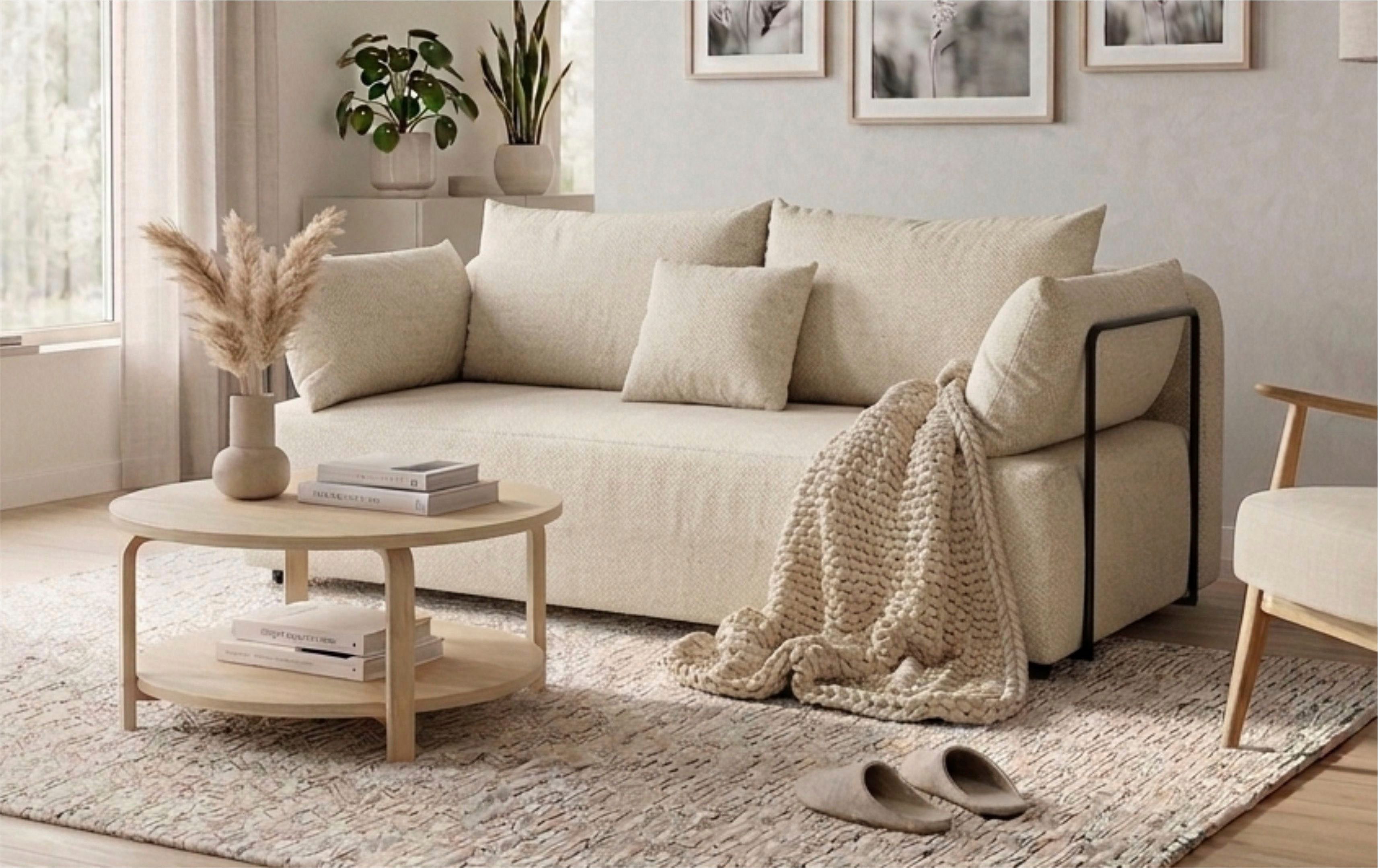 COLLECTION AB Schlafsofa Maria, B: 191 cm, Liegefl. 143x190 cm, Bettfunktion & Bettkasten, Federkern & Zierkissen, freistehend