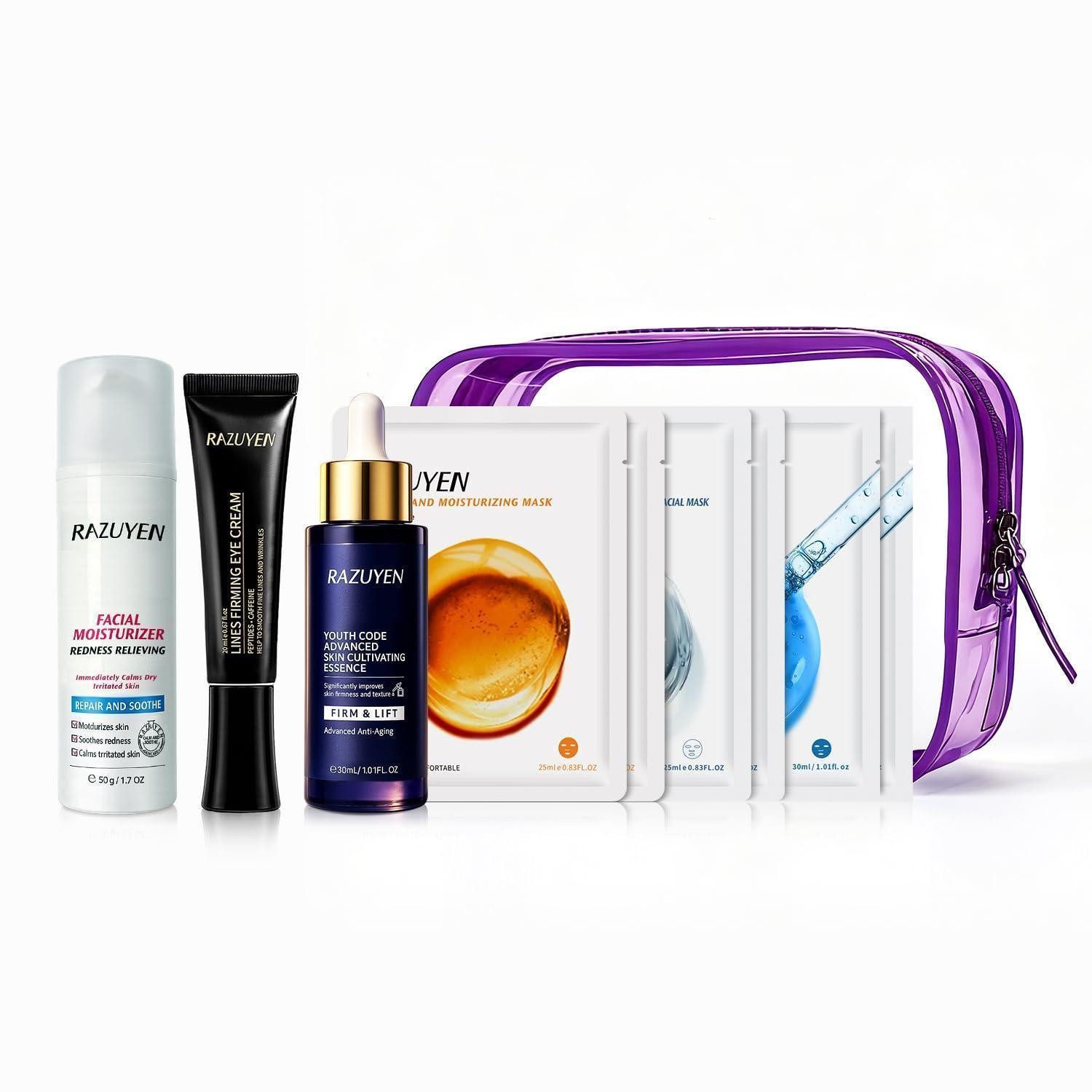 LuxusKollektion Pflege-Geschenkset Geschenkset 9teilig Masken, Serum & Cremes