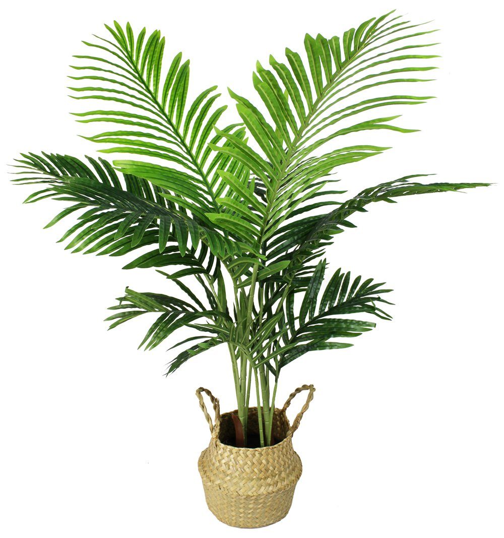 Kunstpalme Künstliche Palme mit Seegraskorb 110 cm Kunstpflanze Palme, Arnusa, Höhe 110 cm, fertig im Topf, real-touch. Reduzierter Preis € 49,99. Unverbindliche Preisempfehlung € 59,99