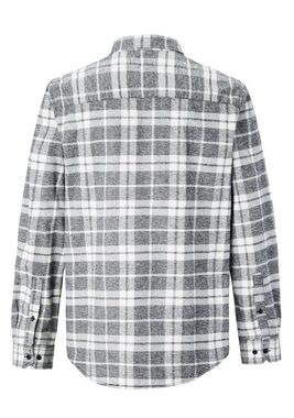 Paddock's Langarmhemd Flanellhemd aus reiner Baumwolle