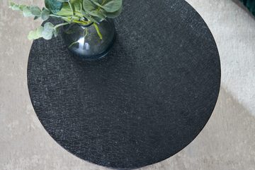 riess-ambiente Beistelltisch VARIATION 45cm schwarz (Einzelartikel, 1-St), Wohnzimmer · Metall · rund · handmade · Nachttisch · Modern Design
