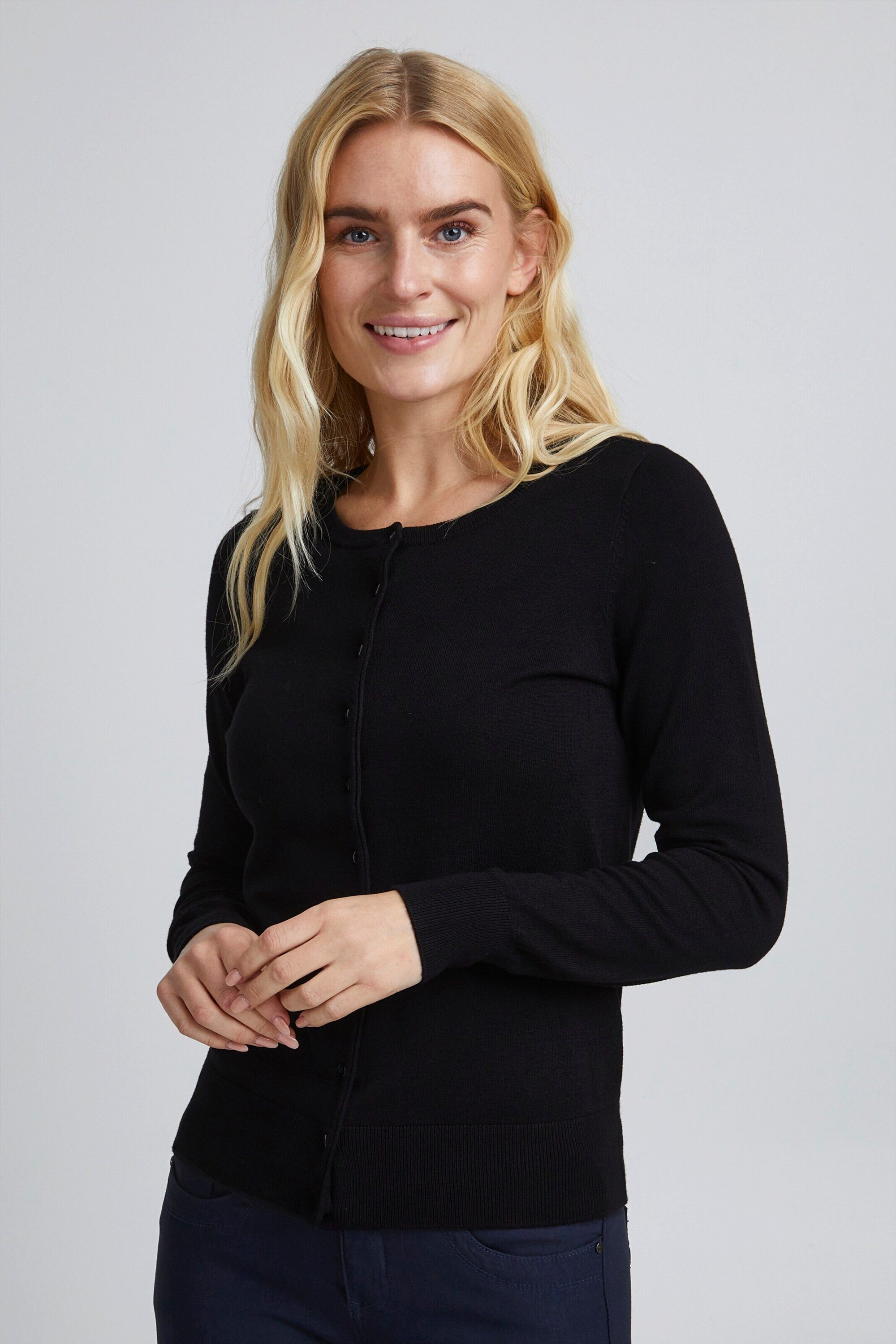 fransa Strickjacke (1-tlg) Plain/ohne Details