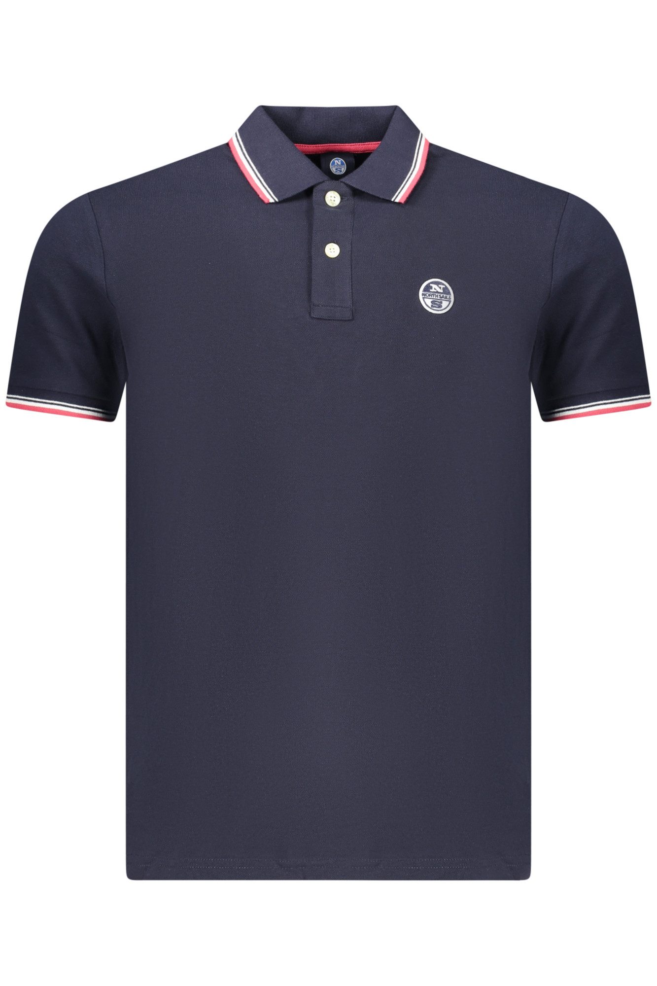 North Sails Poloshirt Elegantes Herren-Poloshirt Blau mit Kontrastdetails