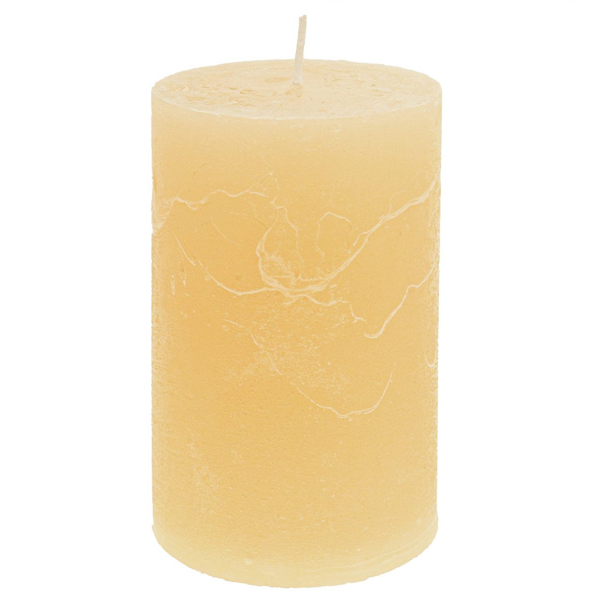 Florists Products Stumpenkerze Kerzen Apricot Hell Durchgefärbt Stumpenkerzen 60×100mm 4St -, 4 Stück