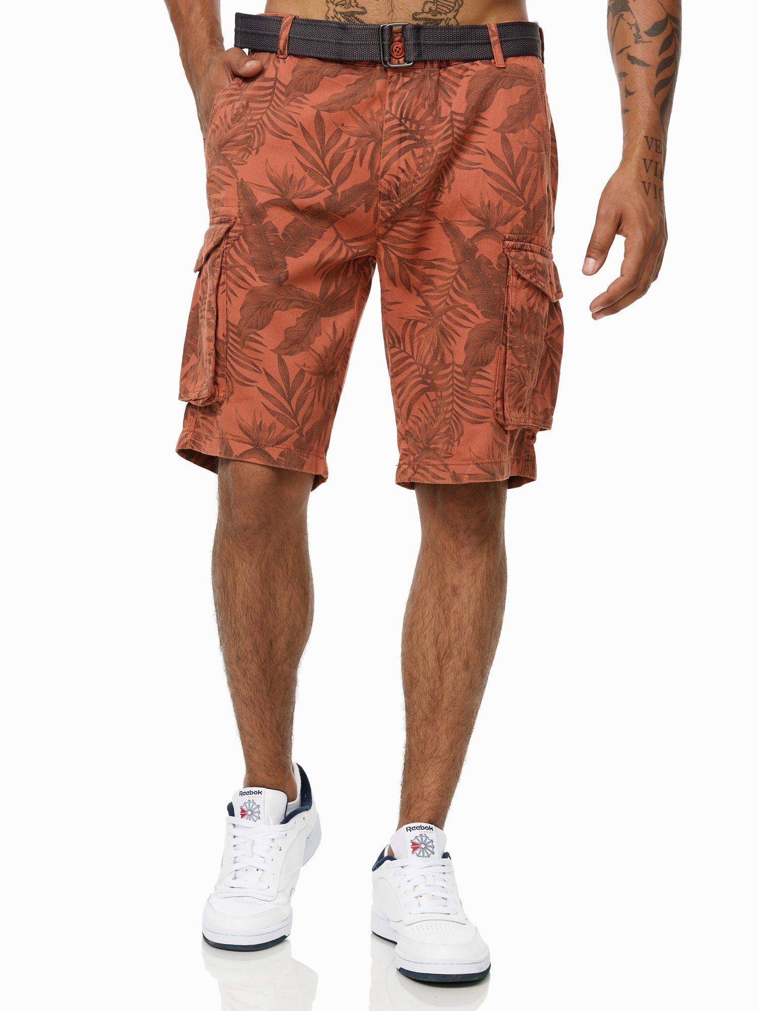 Tazzio Cargoshorts A201 Cargo Shorts inkl. abnehmbarem Gürtel