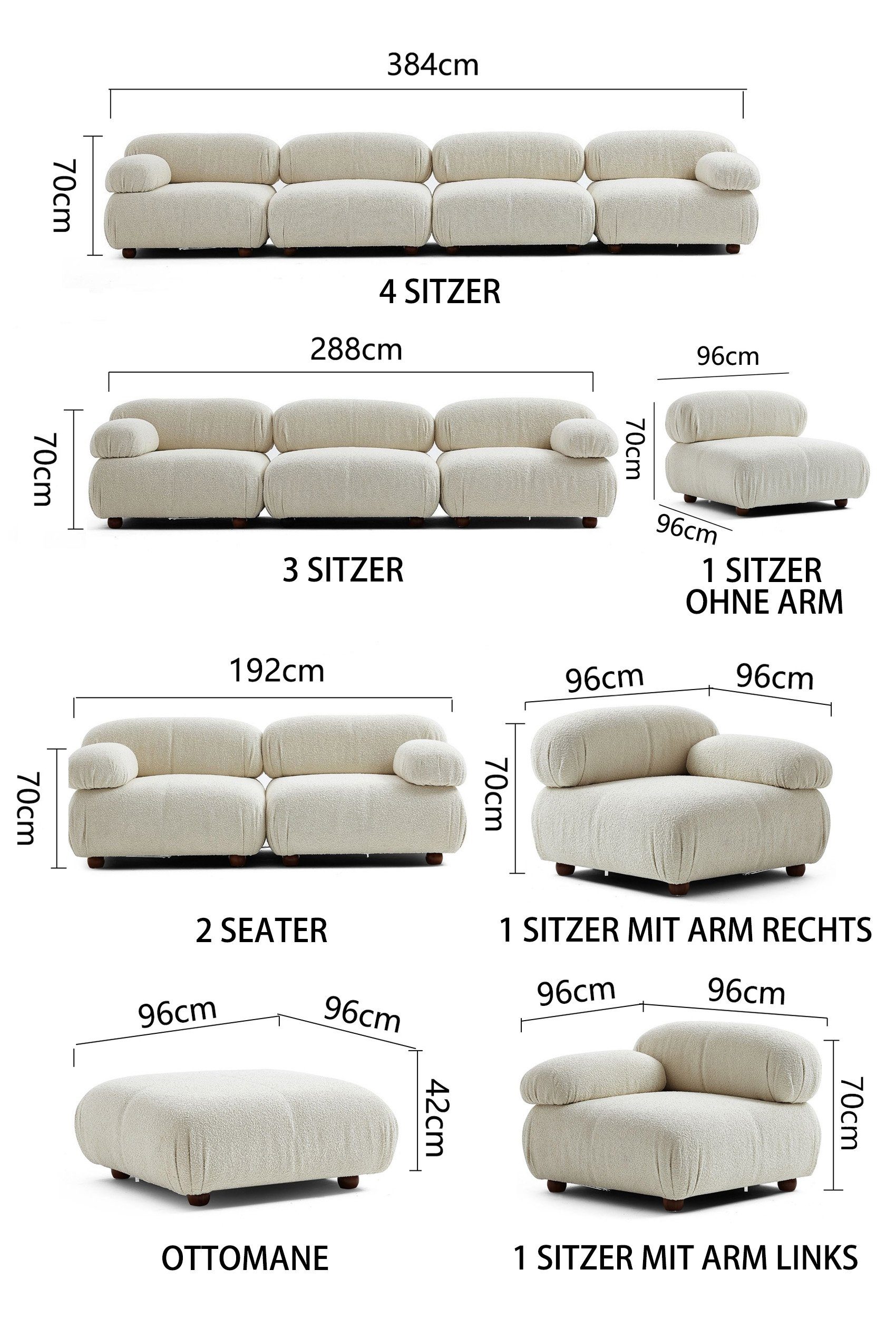 Sitzmöbel neueste aus Sofa me Rotbraun-Lieferung im enthalten! Touch und Aufbau Knuffiges Generation Preis Komfortschaum