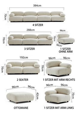 Touch me Sofa Knuffiges Sitzmöbel neueste Generation aus Komfortschaum