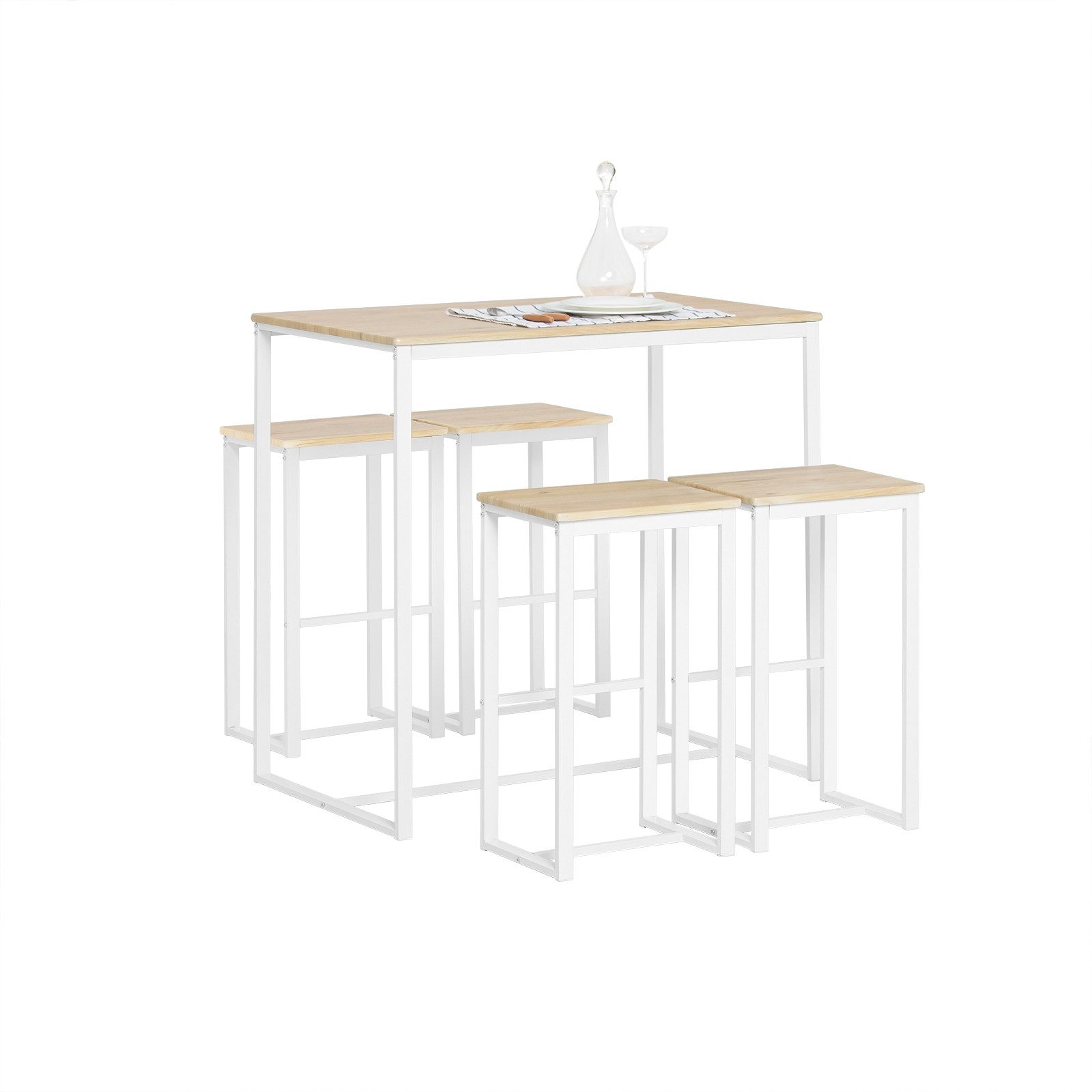 SoBuy Bartisch OGT15, 5-teilig Bartisch mit günstig online kaufen