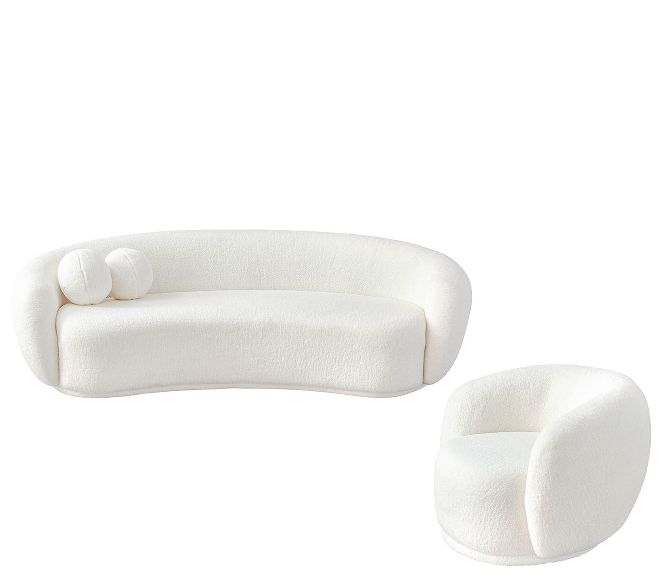 Palms-Store Sofa Set Mia in 5 verschiedenen Farbvarianten & Sitzausführungen, Hohe Belastbarkeit: bis zu 120 kg pro Sitzfläche