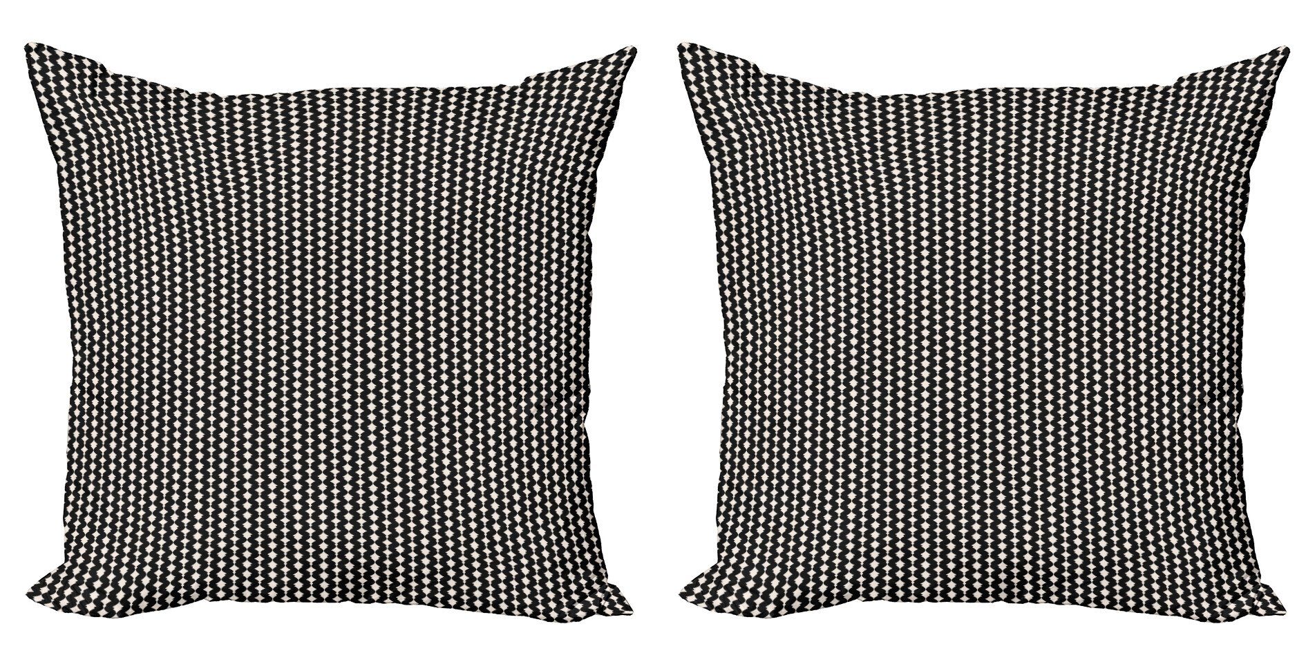 Kissenbezüge Modern Accent Doppelseitiger Digitaldruck, Abakuhaus (2 Stück), Art Deco Retro gebogene Formen Linien