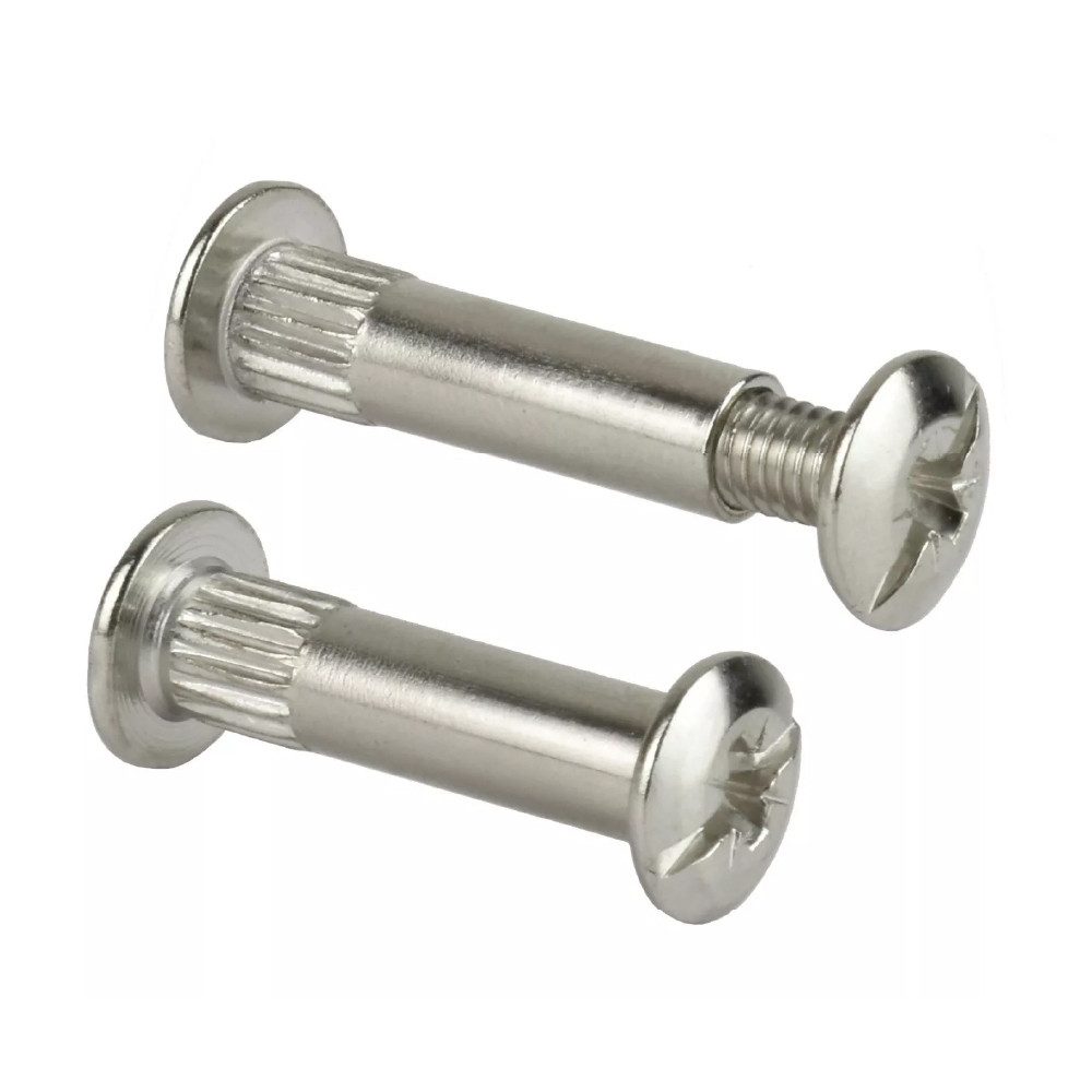 Prima-Online Bauschraube Möbelverbinder M4/M6Verbindungsschraube & Schrankverbinder mit Hülse, (10 St)