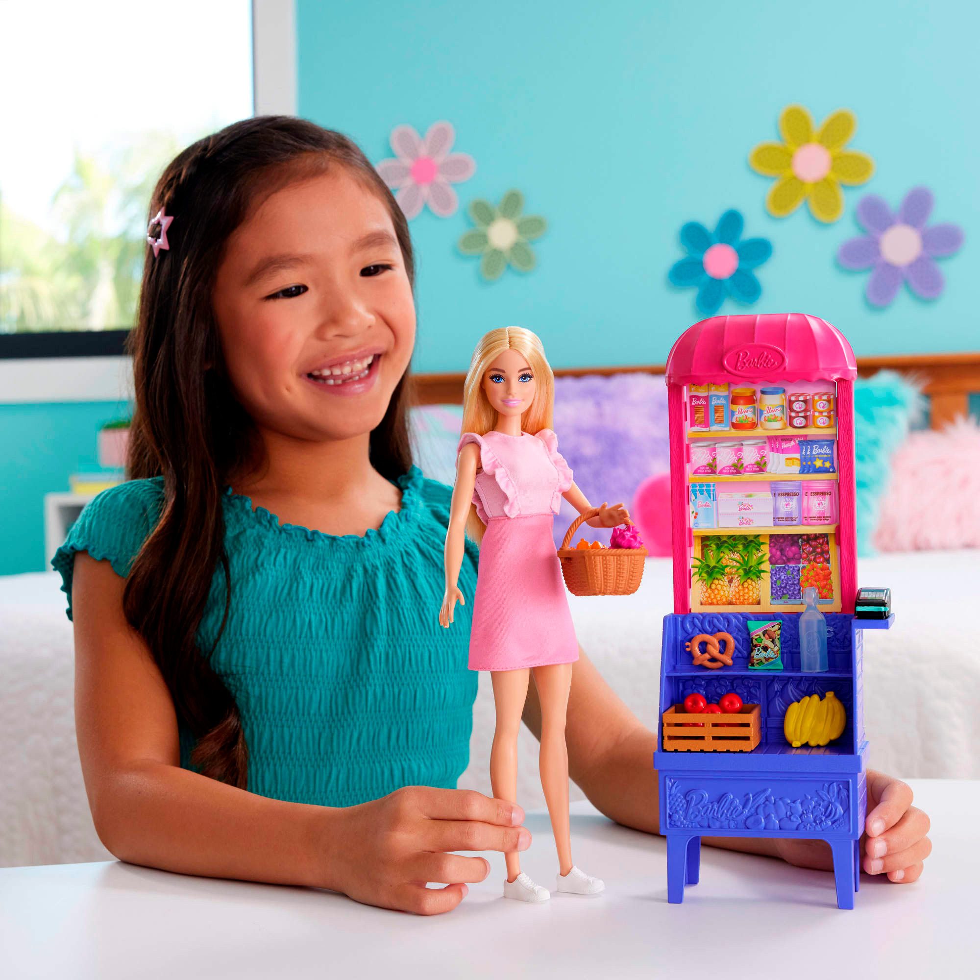 Barbie Anziehpuppe Barbie Malibu Marktstand Spielset günstig online kaufen