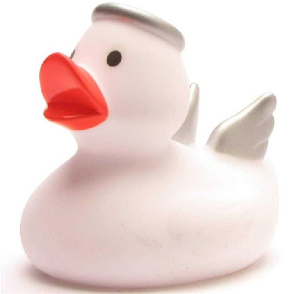 Schnabels Badespielzeug Quietscheentchen Engel weiss 8 cm Badeente