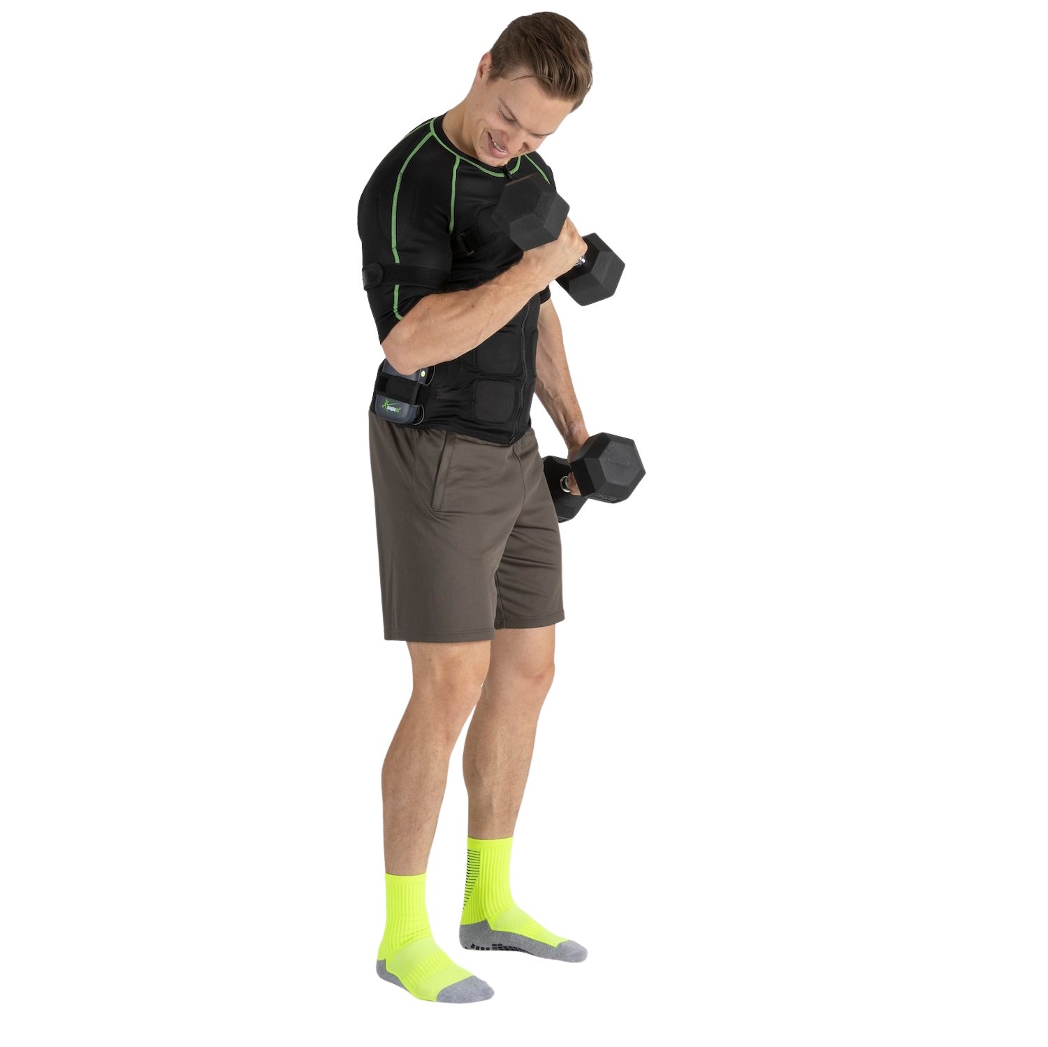 eaglefit® EMS-Gerät EMS WESTE Komplettsystem Oberkörper-Training mit 18 Elektroden, Trockenelektroden