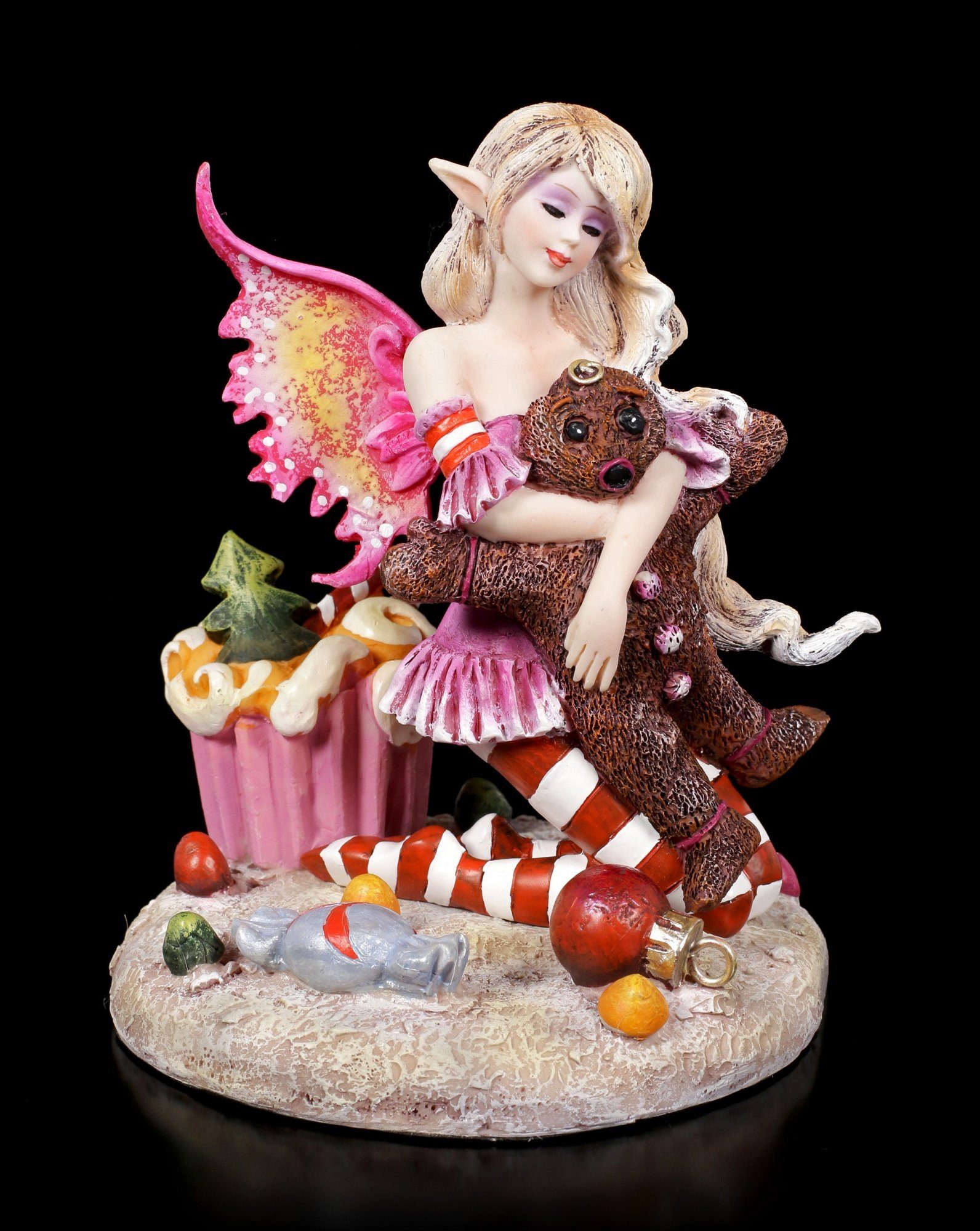Figuren Shop the Night Figur Elfen Brown Weihnachtsdeko St) - (1 Twas - - Weihnachtsfigur GmbH Amy Fantasy Fee
