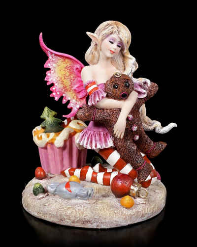 Figuren Shop GmbH Weihnachtsfigur Elfen Figur - Twas the Night - Amy Brown - Weihnachtsdeko Fantasy Fee (1 St)