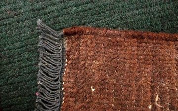 Wollteppich Nepal Teppich handgeknüpft grün, morgenland, rechteckig, Höhe: 18 mm, handgeknüpft