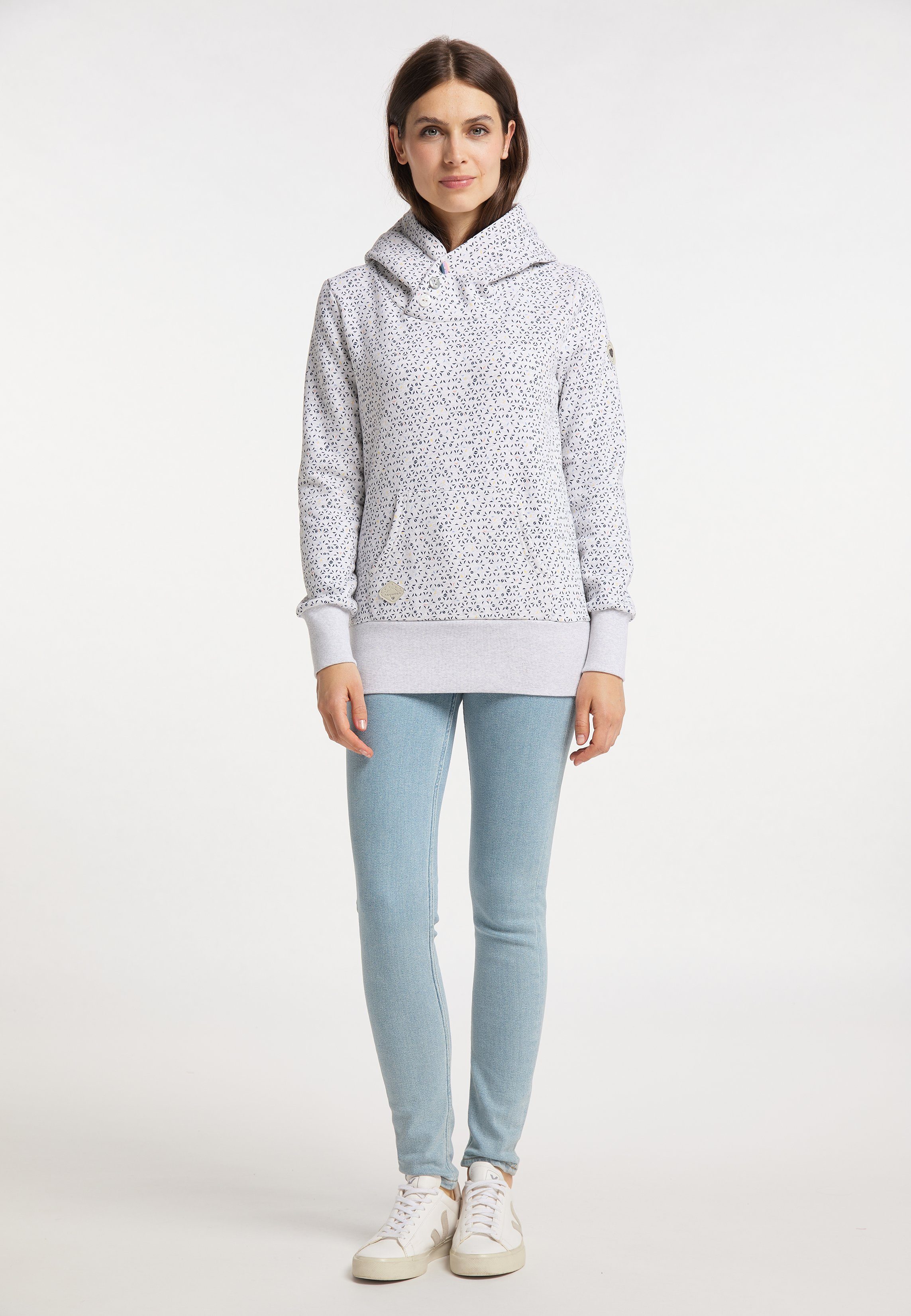 Vegane Ragwear WHITE Nachhaltige Sweatshirt CHELSEA Mode &