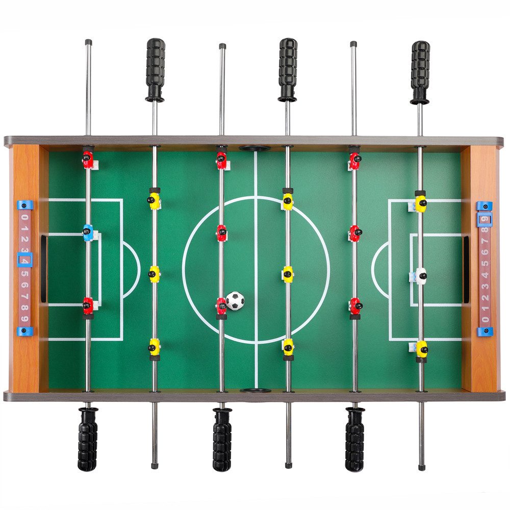 Spielwerk Tischfußballspiel, Höhenverstellbare Füße 2 Bälle Tischkicker Fußballtisch Kinder Sport