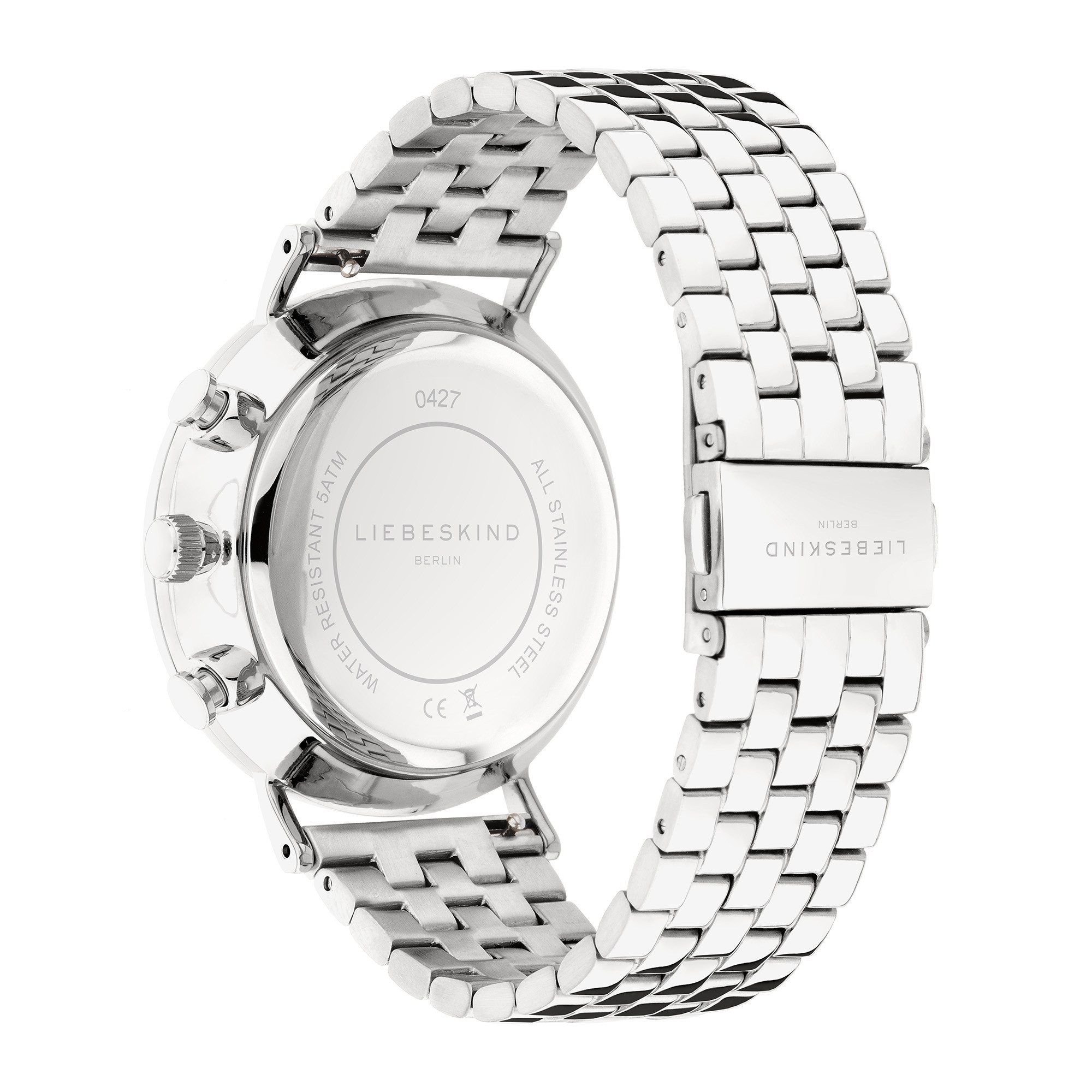 Liebeskind Berlin Quarzuhr Modern Chronograph Edelstahl – Bild 4 von 5