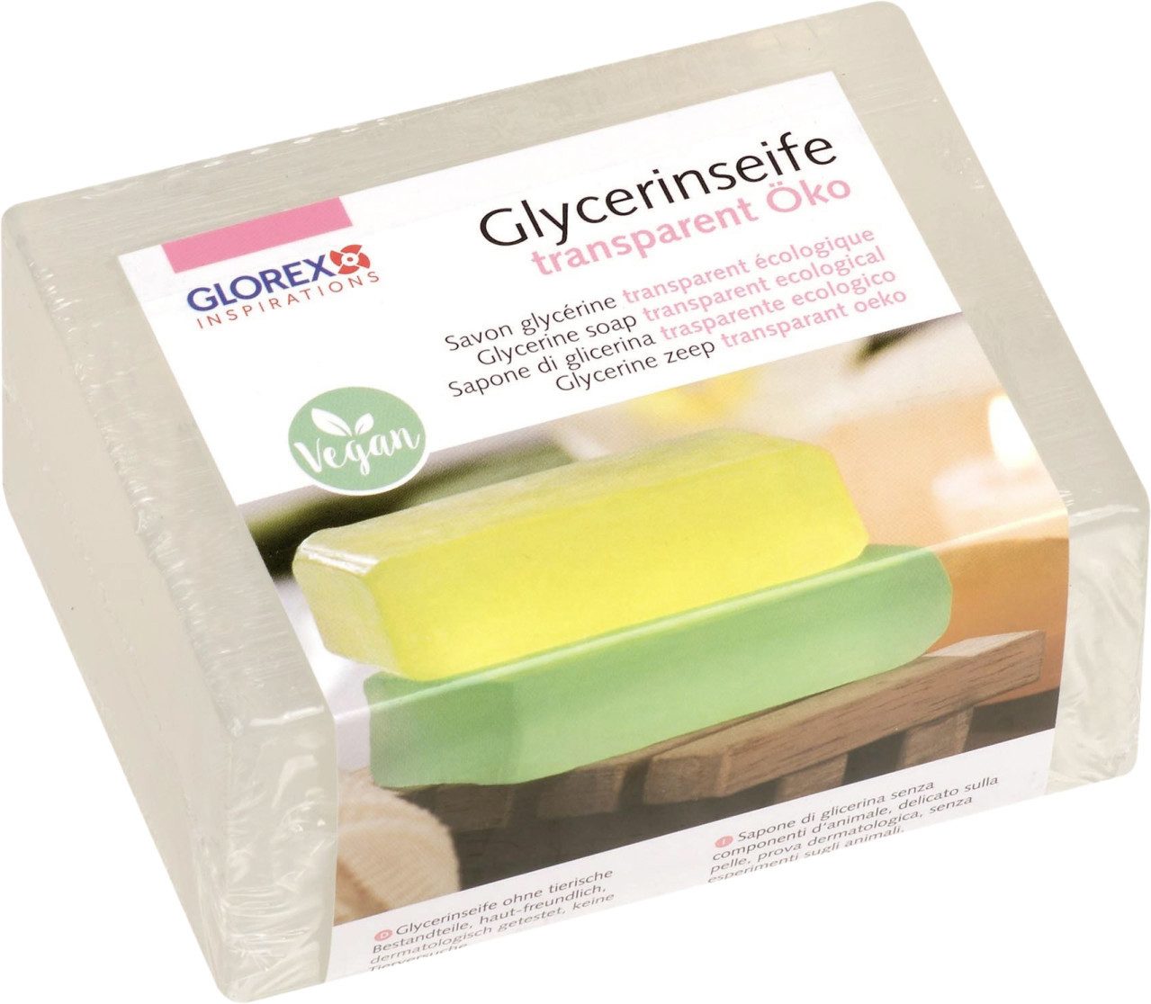 Bastelnaturmaterial Glorex Glycerin-Seife Öko transparent 500 g
