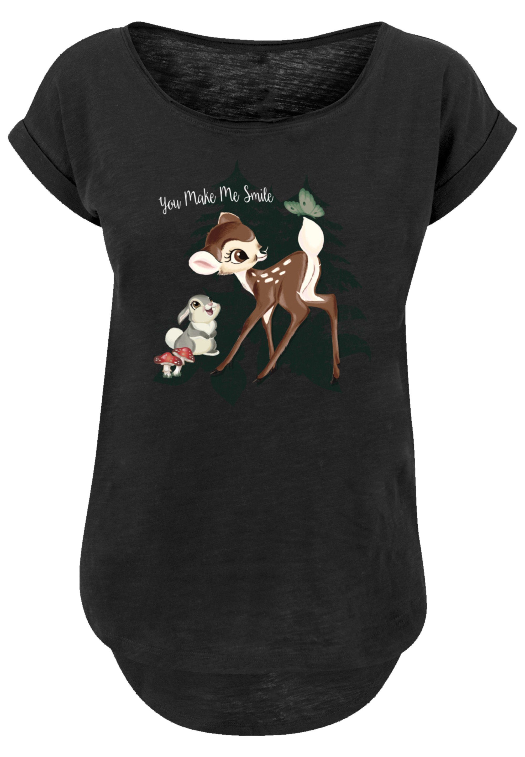 F4NT4STIC T-Shirt Disney Bambi Smile Premium Qualität, Sehr weicher  Baumwollstoff mit hohem Tragekomfort