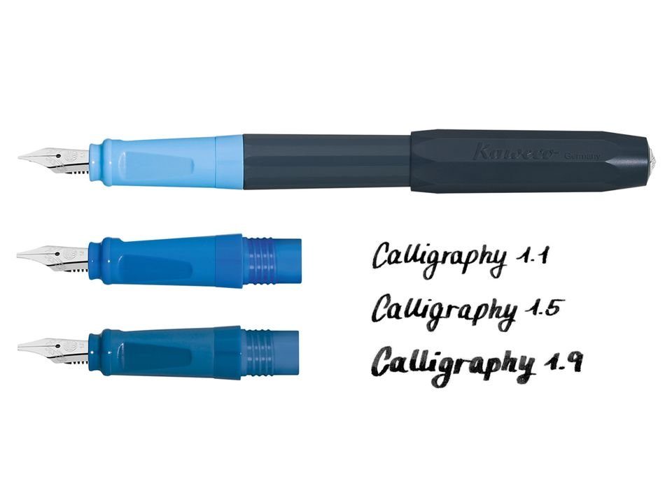 Kaweco Füllhalter Perkeo Calligraphy Set, 3 verschiedene Strickstärken, (Kalligrafie-Set)