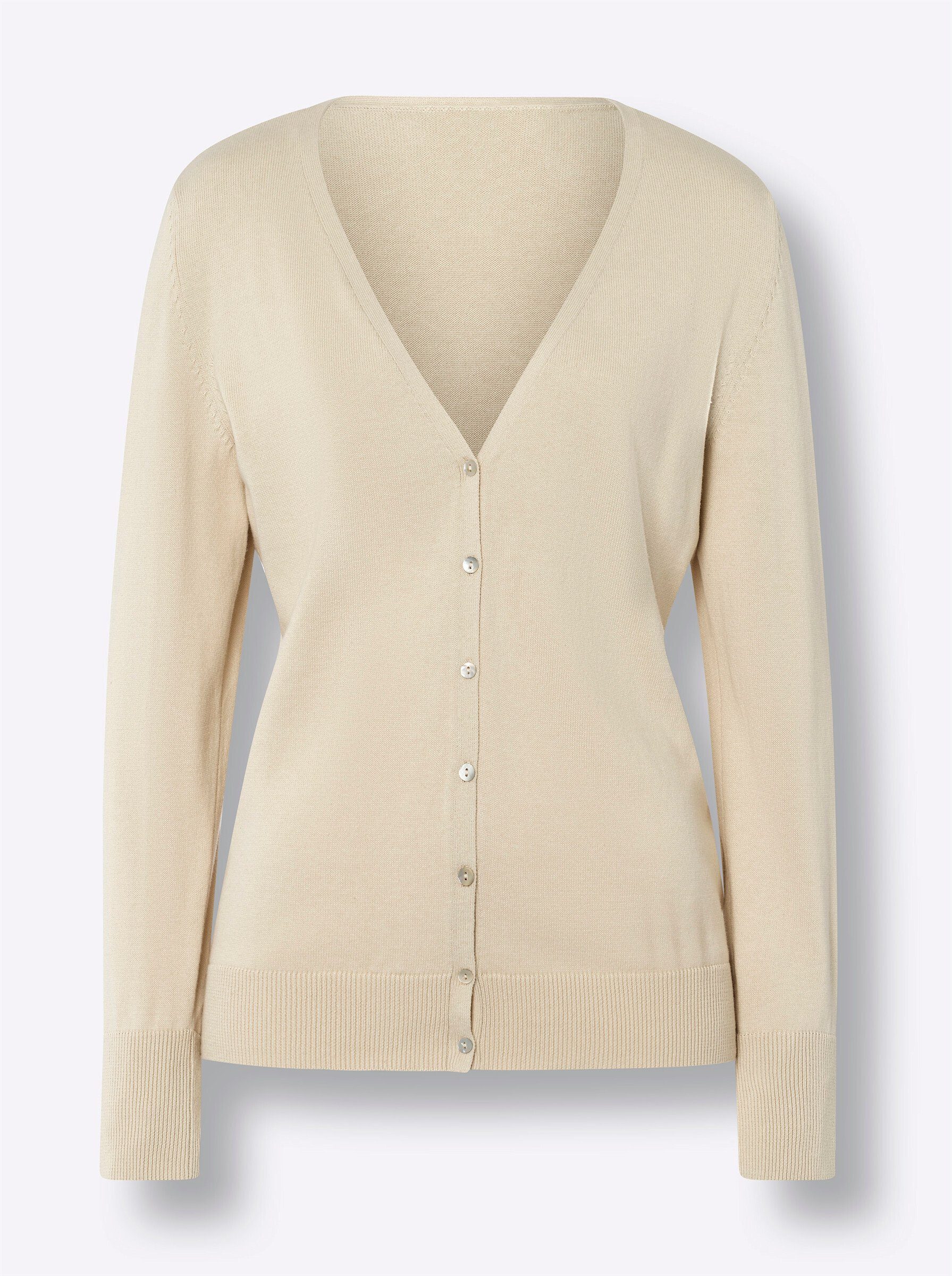 heine Strickjacke Feinstrickjacke Langarm Feinstrick